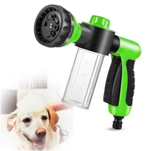 Pistolet de dressage pour chien Buse de pulvérisation à haute pression, tuyau, pistolet de douche pour chien