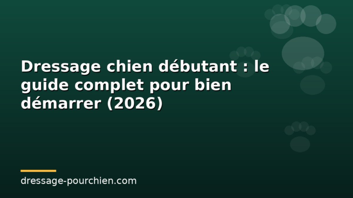 You are currently viewing Dressage chien débutant : le guide complet pour bien démarrer (2026)