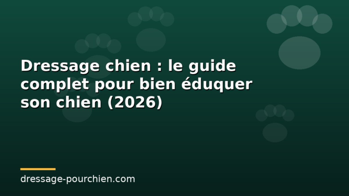 Lire la suite à propos de l’article Dressage chien : le guide complet pour bien éduquer son chien (2026)