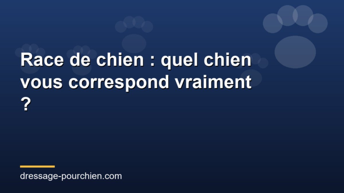 You are currently viewing Race de chien : comment choisir la bonne pour votre mode de vie (Guide